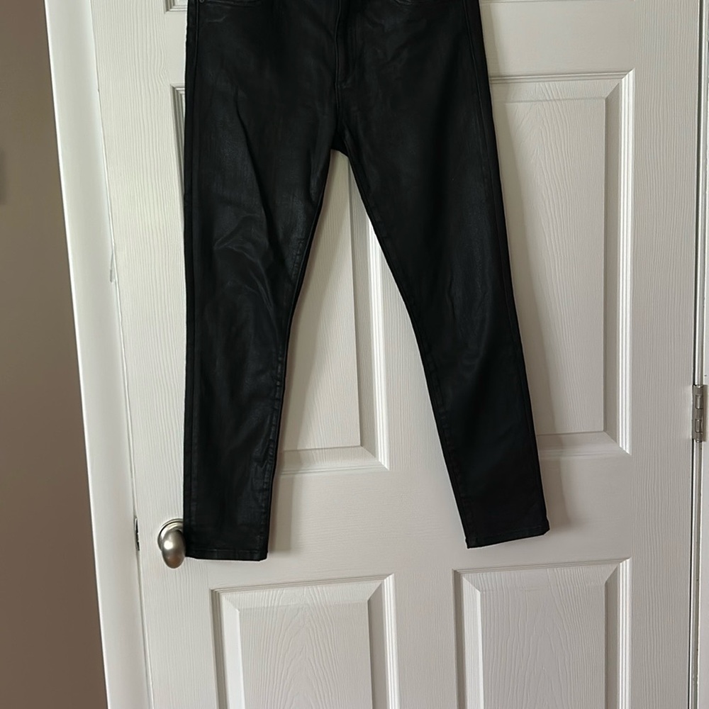 Black coated Joe’s jeans